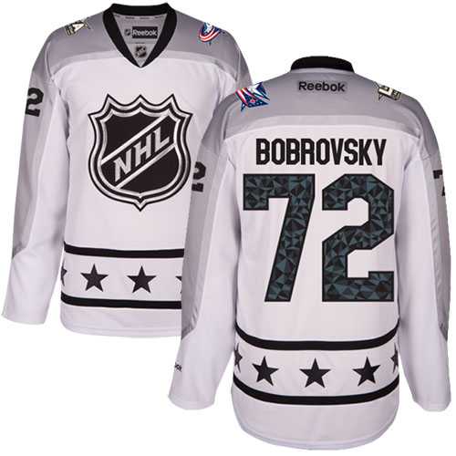 Youth Columbus Blue Jackets #72 Sergei Bobrovsky White 2017 All-Star Metropolitan Division Stitched NHL Jersey