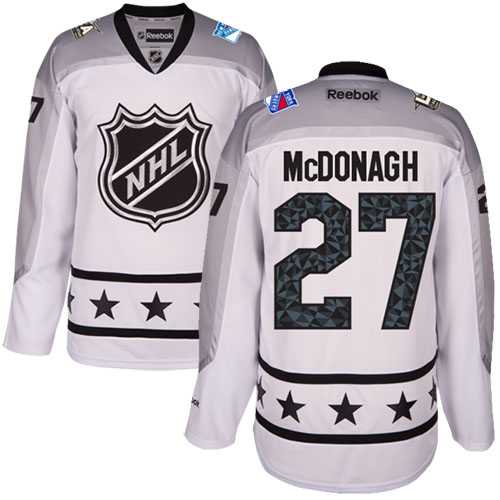 Youth New York Rangers #27 Ryan McDonagh White 2017 All-Star Metropolitan Division Stitched NHL Jersey