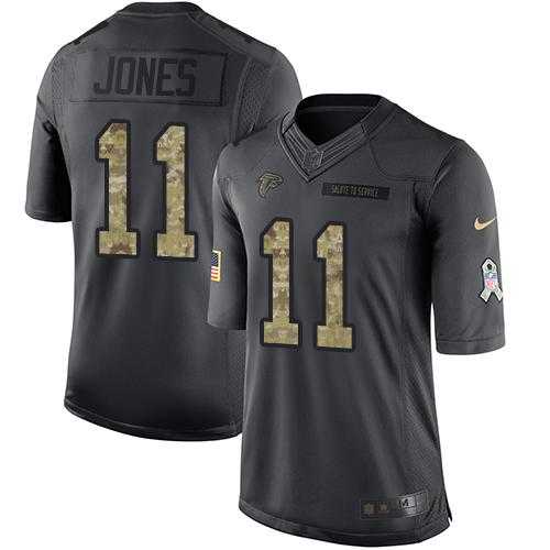 Youth Nike Atlanta Falcons #11 Julio Jones Anthracite Stitched NFL Limited 2016 Salute to Service Jersey