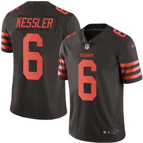 Youth Nike Cleveland Browns #6 Cody Kessler Brown Stitched NFL Limited Rush Jersey