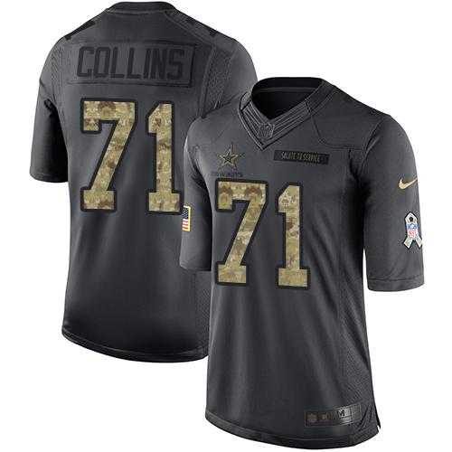 Youth Nike Dallas Cowboys #71 La'el Collins Anthracite Stitched NFL Limited 2016 Salute to Service Jersey