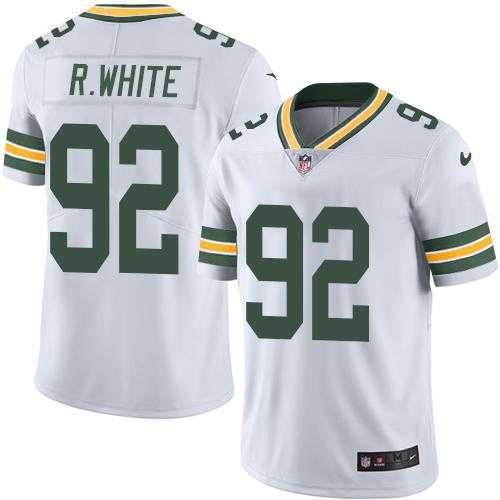 Youth Nike Green Bay Packers #92 Reggie White White Stitched NFL Limited Rush Jersey
