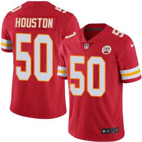 Youth Nike Kansas City Chiefs #50 Justin Houston Red Stitched NFL Limited Rush Jersey