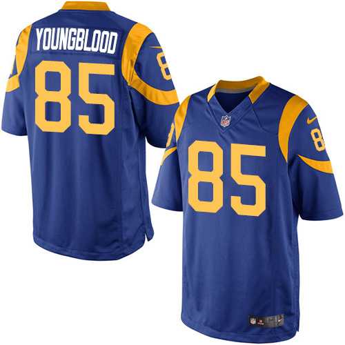 Youth Nike Los Angeles Rams #85 Jack Youngblood Limited Royal Blue Alternate NFL Jersey