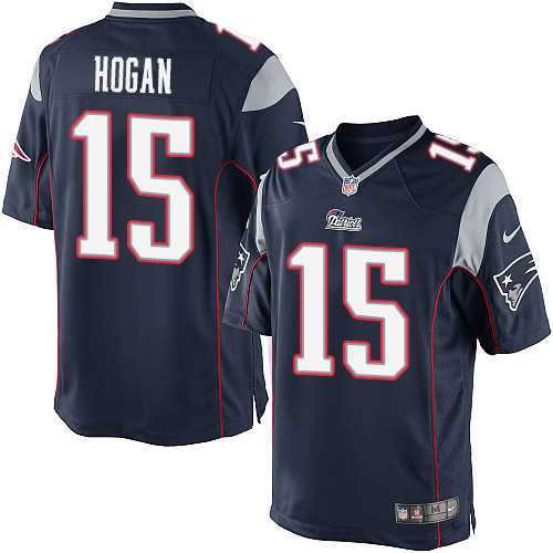 Youth Nike New England Patriots #15 Chris Hogan Navy Blue Team Color Stitched NFL Game Jersey