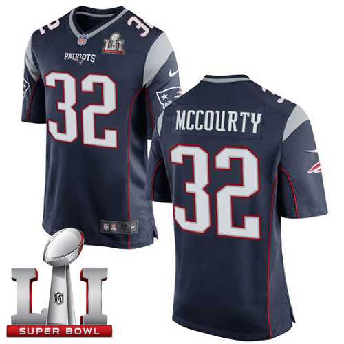 Youth Nike New England Patriots #32 Devin McCourty Navy Blue Team Color Super Bowl LI 51 Stitched NFL New Elite Jersey