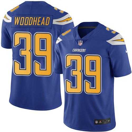 Youth Nike San Diego Chargers #39 Danny Woodhead Electric Blue Stitched NFL Limited Rush Jersey