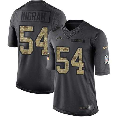 Youth Nike San Diego Chargers #54 Melvin Ingram Anthracite Stitched NFL Limited 2016 Salute to Service Jersey