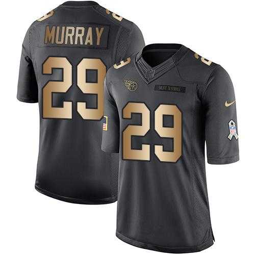 Youth Nike Tennessee Titans #29 DeMarco Murray Anthracite Stitched NFL Limited Gold Salute to Service Jersey