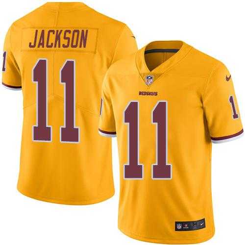 Youth Nike Washington Redskins #11 DeSean Jackson Gold Stitched NFL Limited Rush Jersey