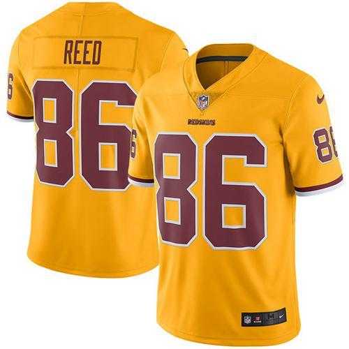 Youth Nike Washington Redskins #86 Jordan Reed Gold Stitched NFL Limited Rush Jersey