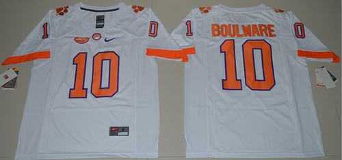 Clemson Tigers #10 Ben Boulware White Limited Stitched NCAA Jersey