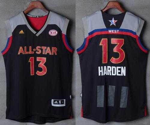 Houston Rockets #13 James Harden Charcoal 2017 All Star Stitched NBA Jersey
