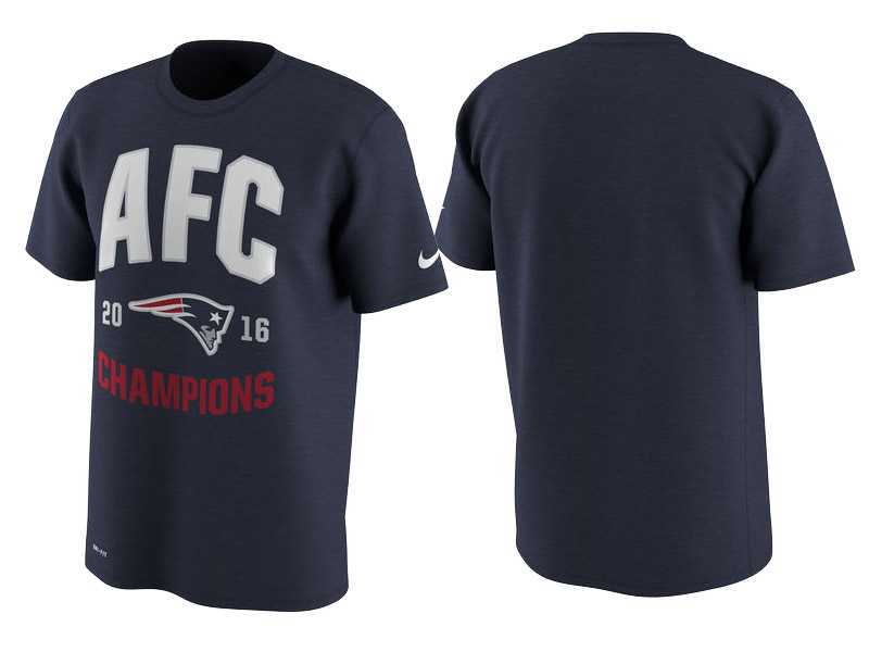 New England Patriots Navy 2016 AFC Conference Champions Legend Performance T-Shirt