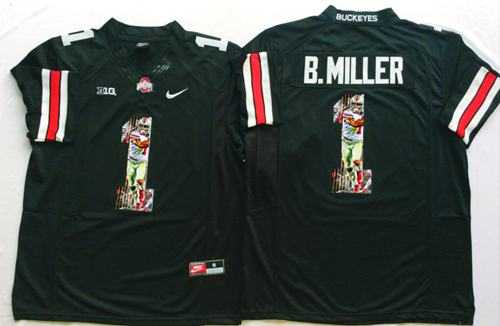 Ohio State Buckeyes #1 Braxton Miller Black Player Fashion Stitched NCAA Jersey