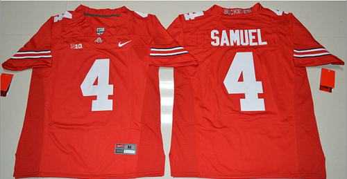 Ohio State Buckeyes #4 Curtis Samuel Red Stitched NCAA Jersey