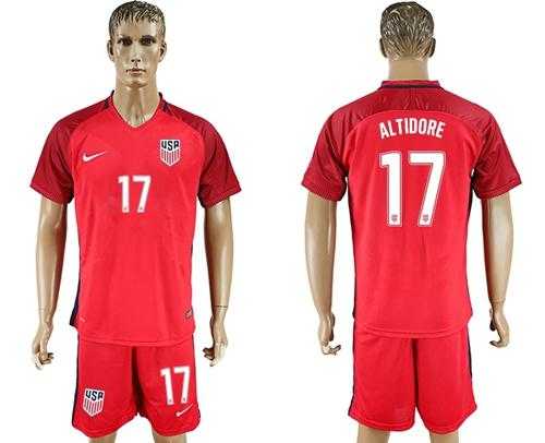 USA #17 Altidore Away Soccer Country Jersey