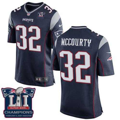 Youth Nike New England Patriots #32 Devin McCourty Navy Blue Team Color Super Bowl LI Champions Stitched NFL New Elite Jersey
