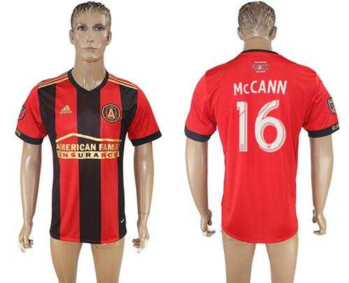 Atlanta United FC #16 Mccann Home Soccer Club Jersey