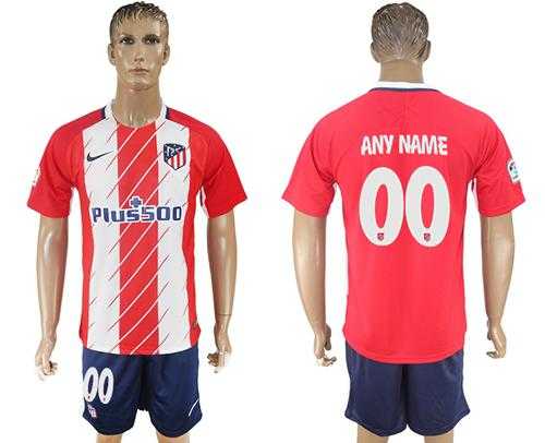 Atletico Madrid Personalized Home Soccer Club Jersey