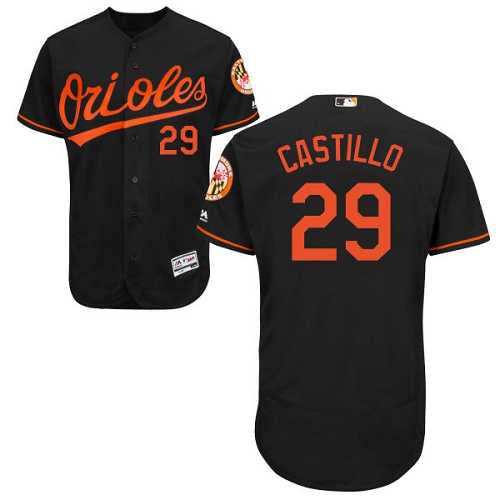 Baltimore Orioles #29 Welington Castillo Black Flexbase Authentic Collection Stitched MLB Jersey