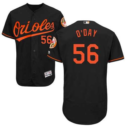 Baltimore Orioles #56 Darren O'Day Black Flexbase Authentic Collection Stitched MLB Jersey