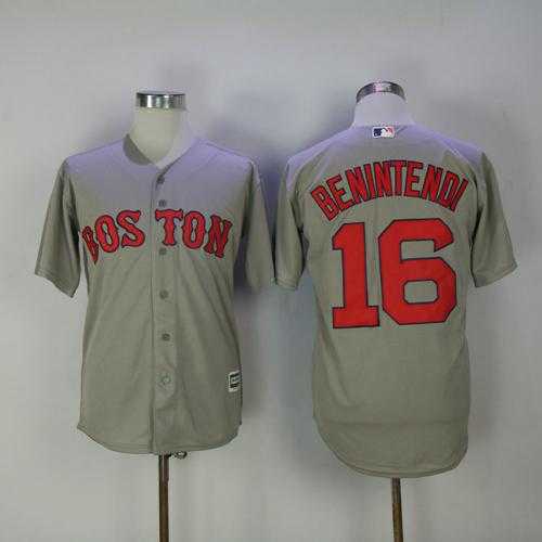 Boston Red Sox #16 Andrew Benintendi Grey New Cool Base Stitched MLB Jersey