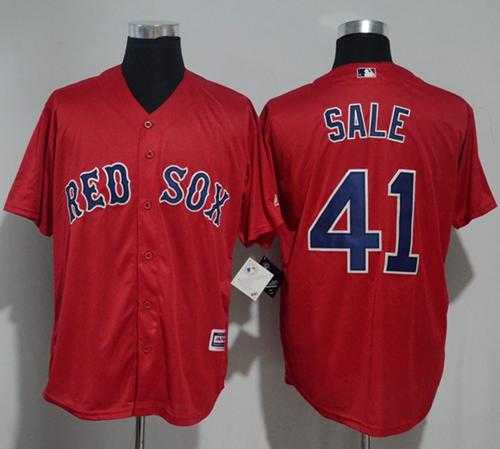 Boston Red Sox #41 Chris Sale Red New Cool Base Stitched MLB Jersey