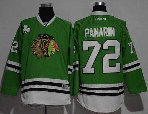 Chicago Blackhawks #72 Artemi Panarin Green Stitched NHL Jersey
