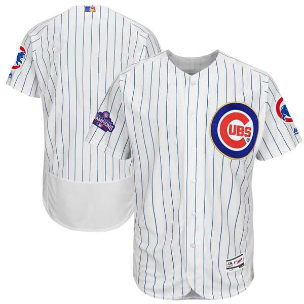 Chicago Cubs Blank White 2017 Gold Program Flexbase Stitched MLB Jersey