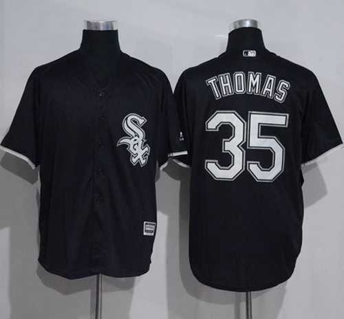 Chicago White Sox #35 Frank Thomas Black New Cool Base Stitched MLB Jersey