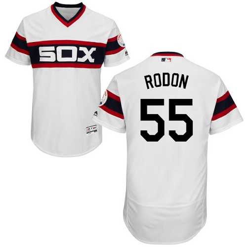 Chicago White Sox #55 Carlos Rodon White Flexbase Authentic Collection Alternate Home Stitched MLB Jersey