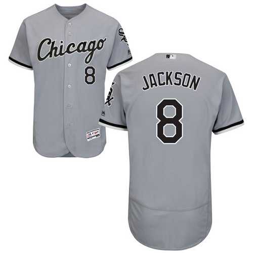 Chicago White Sox #8 Bo Jackson Grey Flexbase Authentic Collection Stitched MLB Jersey