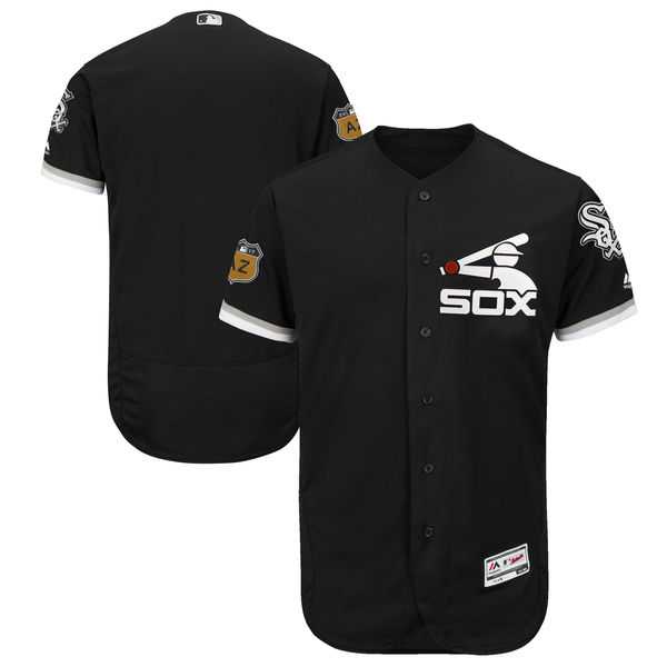 Chicago White Sox Blank Black 2017 Spring Training Flexbase Authentic Collection Stitched Baseball Jersey