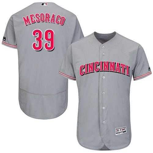 Cincinnati Reds #39 Devin Mesoraco Grey Flexbase Authentic Collection Stitched MLB Jersey