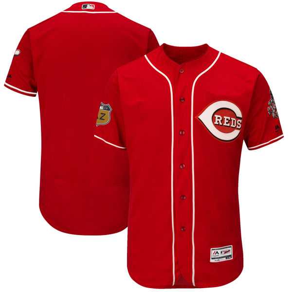 Cincinnati Reds Blank Red 2017 Spring Training Flexbase Authentic Collection Stitched Baseball Jersey