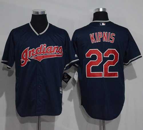Cleveland Indians #22 Jason Kipnis Navy Blue New Cool Base Stitched MLB Jersey