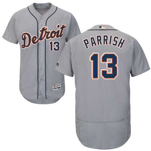 Detroit Tigers #13 Lance Parrish Grey Flexbase Authentic Collection Stitched MLB Jersey