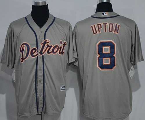 Detroit Tigers #8 Justin Upton Grey New Cool Base Stitched MLB Jersey