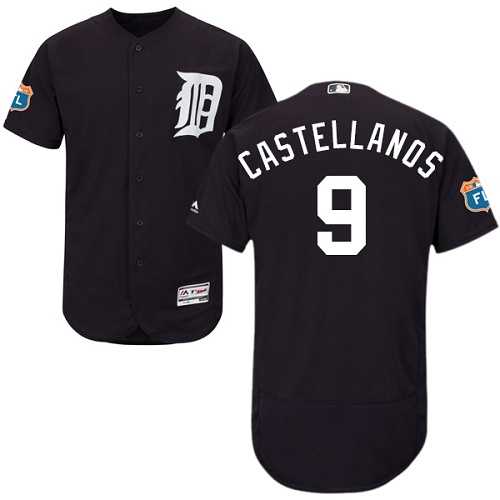 Detroit Tigers #9 Nick Castellanos Navy Blue Flexbase Authentic Collection Stitched MLB Jersey