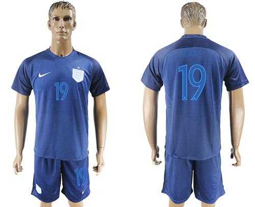 England #19 Kane Away Soccer Country Jersey