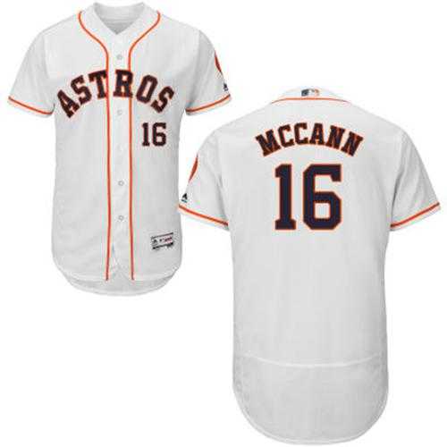 Houston Astros #16 Brian McCann White Flexbase Authentic Collection Stitched MLB Jersey