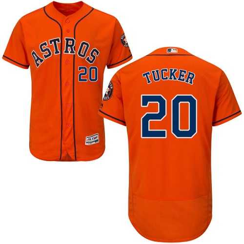 Houston Astros #20 Preston Tucker Orange Flexbase Authentic Collection Stitched MLB Jersey