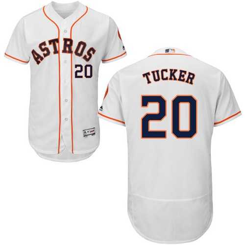 Houston Astros #20 Preston Tucker White Flexbase Authentic Collection Stitched MLB Jersey