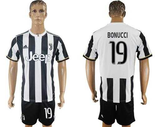 Juventus #19 Bonucci Home Soccer Club Jersey