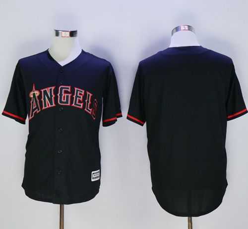 Los Angeles Angels Of Anaheim Blank Black New Cool Base Fashion Stitched MLB Jersey
