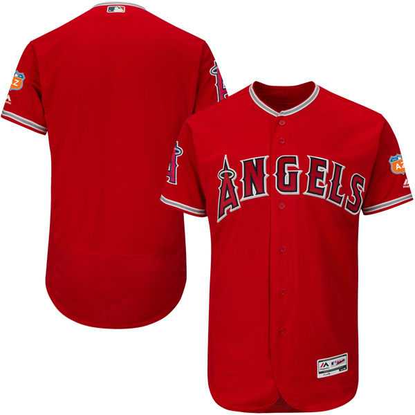 Los Angeles Angels Of Anaheim Blank Red 2017 Spring Training Flexbase Authentic Collection Stitched Baseball Jersey