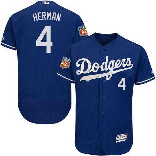 Los Angeles Dodgers #4 Babe Herman Blue Flexbase Authentic Collection Stitched MLB Jersey