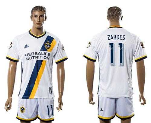 Los Angeles Galaxy #11 Zardes Home Soccer Club Jersey