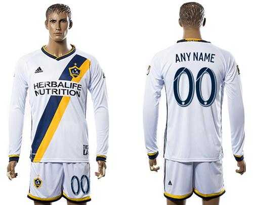 Los Angeles Galaxy Personalized Home Long Sleeves Soccer Club Jersey